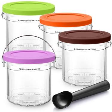 Imagem de Recipientes de sorvete de 16 onças, pacote com 4 unidades para Ninja C