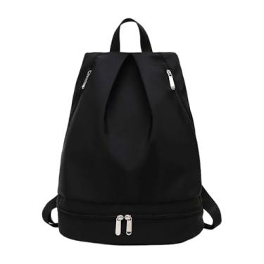 Imagem de Deevoka Mochila de ginástica Mochila esportiva à prova d'água Separação seca e molhada Viagem Portátil Alça ajustável Bolsa de ginástica Pequena bolsa de