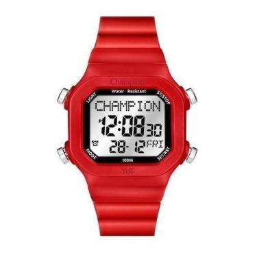 Imagem de Relógio Masculino Digital  Champion YoT Vermelho CP40181V-Masculino