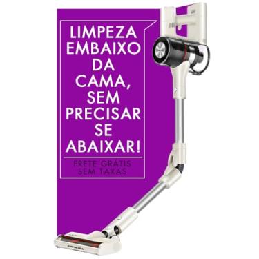 Imagem de LILIN Aspirador de pó Versatil Sem Fio Superprático i7 com Tubo Flexível, Aspirador vertical leve, Limpe sem sujar as mãos, Bivolt, Ajuste de sucção de três níveis e 8 Acessórios, Para uso doméstico
