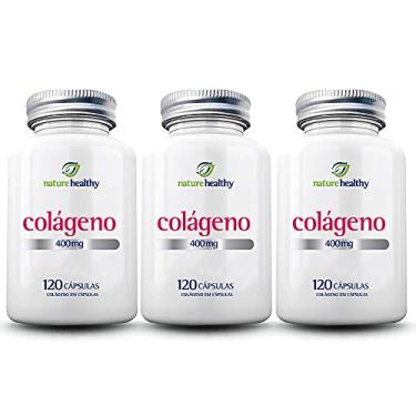 Imagem de COMBO c/ 3 - COLÁGENO HIDROLISADO 400MG + SELÊNIO 60MCG c/ 120 NATURE HEALTHY
