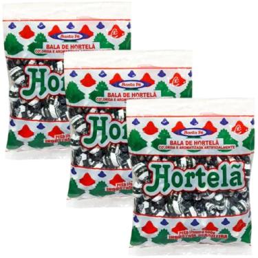 Imagem de Bala De Hortelã Santa Fé 3 Pacote Com 600g Kits na Web
