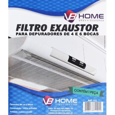 Imagem de Kit c/ 2 - Manta Filtro Para Depurador de 4 ou 6 Bocas - VB Home