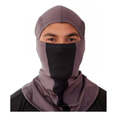 Imagem de Touca Ninja Balaclava Camuflada Uv50+ Proteção Solar P Cinza