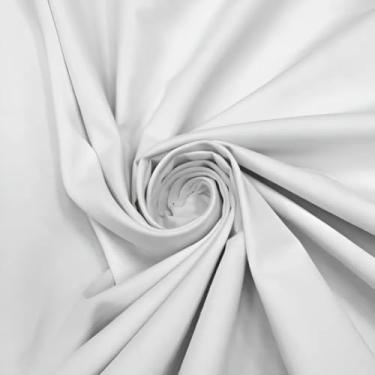 Imagem de 1 Metro de Tecido Percal 180 Fios Para Lençol Algodão (180 fios, Branco)