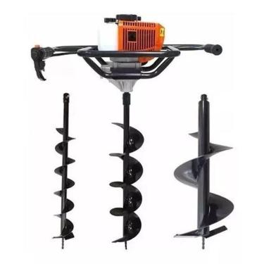 Imagem de Perfurador De Solo Gasolina 52Cc Com Brocas Profissional
