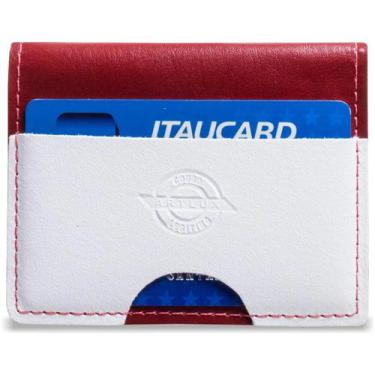 Imagem de Carteira Slim de Couro Artlux 526, Vermelho