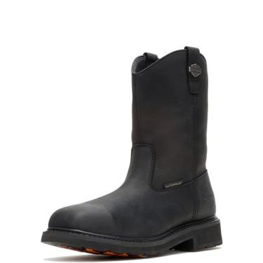 Imagem de Harley-Davidson Bota masculina Altman Composite Toe impermeável para motociclista, Preto/preto, 38