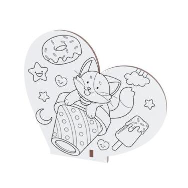 Imagem de Kit 10 Lembrancinhas Mdf Dia das Crianças para Colorir - DK Decor, Mod