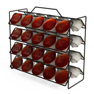 Imagem de Porta Cápsulas de Café - Suporte Reforçado e Organizador de Bancada(40 Cápsulas Preto)