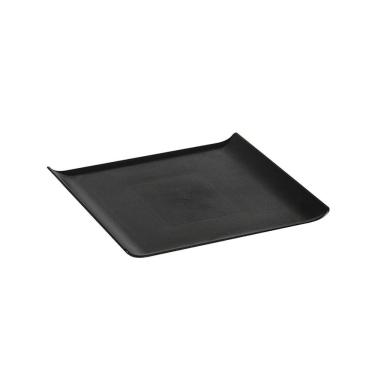Imagem de Bandeja Servir Quadrada 30x30 Preta Em Policarbonato Linha Profissional Cook Vem
