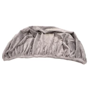 Imagem de Capa de almofada para sofá, assento, capa grossa, elástica, durável, protetor de móveis para sofás individuais, poliéster cinza claro