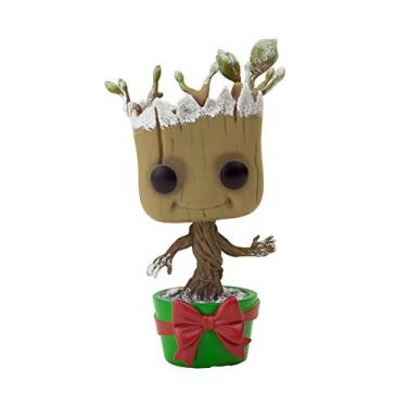 Imagem de Boneco Colecionável Funko POP! Marvel: Groot - Holiday Dancing Groot Metallic