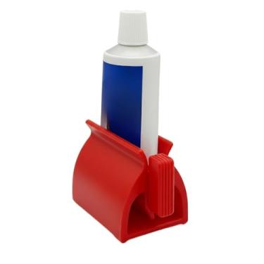 Imagem de Organizador de Pasta de Dente - Espremedor Prático que Acaba com o Desperdício - Acessório para Banheiro(Vermelho)