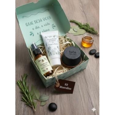 Imagem de Kit Essencial Masculino 100% Natural e Consciente: Xampu para Barba, Desodorante e Creme Dental. Vitalidade e Cuidado para Barba, Corpo e Mente.
