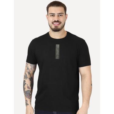 Imagem de Camiseta Guess Masculina Patch Vertical Logo Preta-Masculino