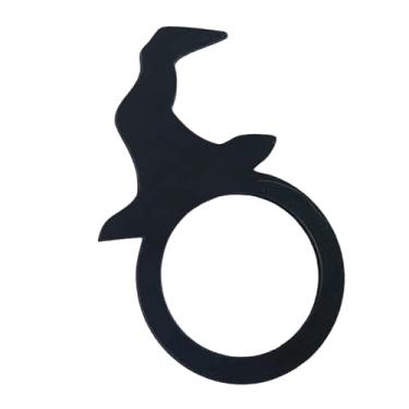 Imagem de Porta-guardanapos de bruxa | Anel de guardanapo de abóbora, clipes de fivela assustadores utensílios de mesa para mesa de jantar cozinha casa restaurante