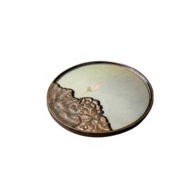 Imagem de Bandeja de café de mesa de cerâmica, bandeja de armazenamento para sala de estar, bandeja de lanche para restaurante, bandeja de frutas, bandeja de xícara de chá, bandeja de chá de escritório (tamanho