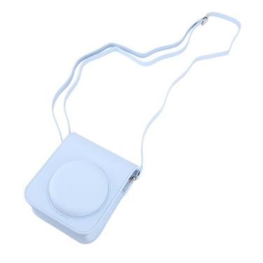 Imagem de Luqeeg Mini Bolsa Protetora para Câmera Instantânea, Alça Ajustável, Capa Pu para Mini 12 Amantes de Fotografia (Azul)