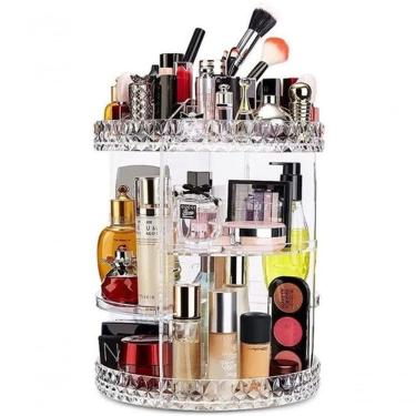 Imagem de Organizador De Cosmético Maquiagem Acrílico Giratório 360º G