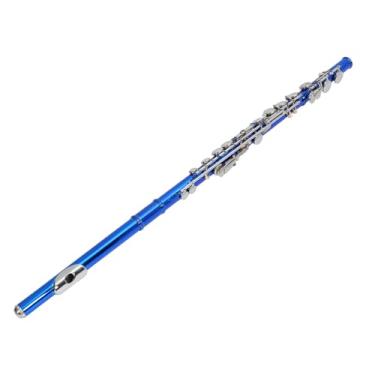 Imagem de Alomejor 16 Chaves C Instrumento de Flauta, Flauta Cupronickel para Estudantes, Fácil Brincar Com Camada de Proteção, Tom Brilhante, Ressonância Rica, Escolha Atenciosa, Ajuste