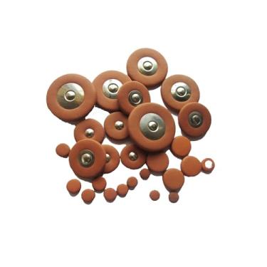 Imagem de Acessórios de saxofone profissional, almofada de saxofone soprano, saxofone soprano, almofada macia, orifício de som para saxofone, almofada de couro de carneiro