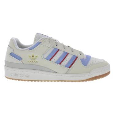 Imagem de adidas Tênis masculino Forum Low, Branco creme/azul amanhecer/vermelho-bege pré-amado, 44