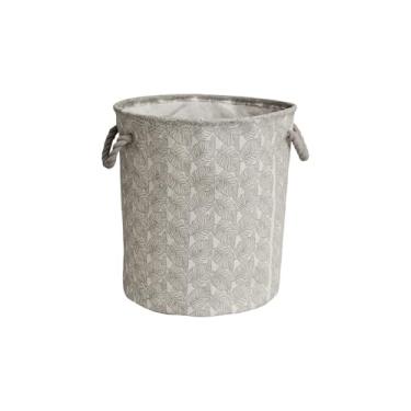 Imagem de Cesto Organizador Roupa Suja Dobrável Multiuso 55L Folhas (Folhagem)