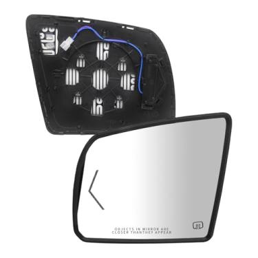 Imagem de JINCHEN Vidro de espelho lateral do motorista compatível com Toyota Sequoia 2008-2017 2007-2020 Toyota Tundra vidro espelhado lateral aquecido com indicador de seta 879060C030