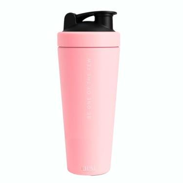 Imagem de Coqueteleira Aço Inox 900ml Shakeira ELLYM NUTRITION Misturador Ideal Shakes - Rosa (Sem compartimento)