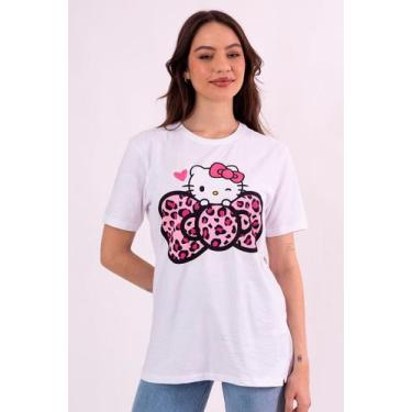 Imagem de Camiseta Hello Kitty Laço - Piticas, 14, Off white, Feminino