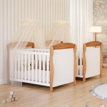 Imagem de Berços Americano Gêmeos Marquesa 3 Em 1 Mini Cama 100% MDF