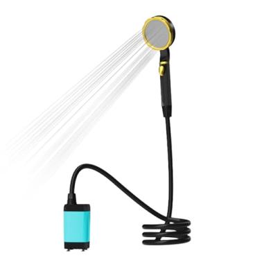 Imagem de Mingzhe Chuveiro Portátil para Camping, Bateria Recarregável de 7800mAh, Display Digital e 2 Modos, Chuveiro Portátil Elétrico para Camping, para Camping e Caminhada, Com Material (Azul)