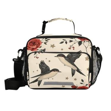 Imagem de Burbuja Lancheira para mulheres, homens e adultos, lancheira com isolamento rosa, reutilizável, bolsa térmica com alça para trabalho, escritório, piquenique, escola