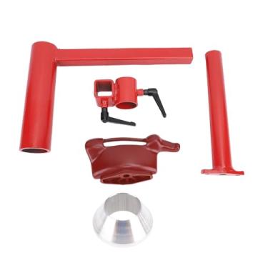 Imagem de WALFRONT Kit de Máquina de Trocador de Pneus Manual Com Modificação de Cone de Prata Conjunto de Adaptador de Cabeça de Pato Adequado para a Maioria Dos Tubos de Aço de Carro e Adaptador