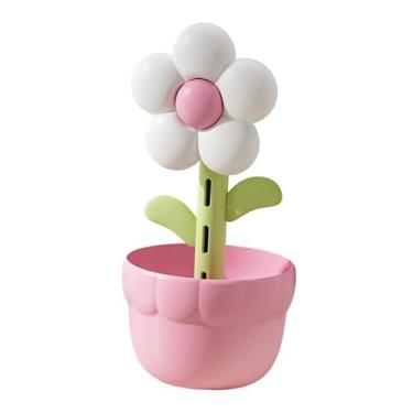 Imagem de XLWLLNJ Umidificador de Flores, Difusor Portátil de óleos Essenciais, Reservatório de água de 300 Ml, Silencioso, com Luz Noturna, Umidificador para Casa E Es, Pétala Branca, Tamanho real