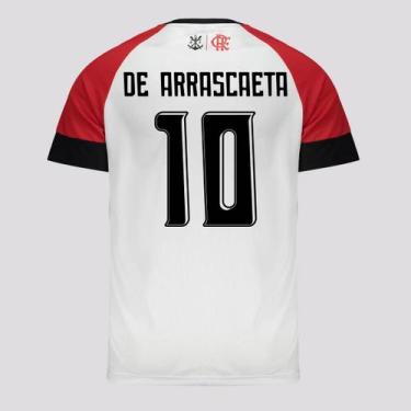 Imagem de Camisa Flamengo Âncora 10 De Arrascaeta Branca - Braziline, GG