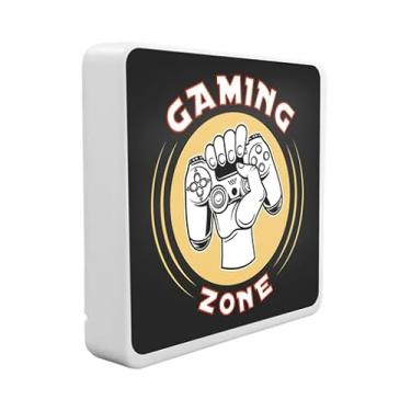 Imagem de Luminária Box Slim Gaming Zone USB – Iluminação Gamer Decorativa, Bivolt, LED 5W