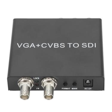 Imagem de Generic Conversor VGA CVBS para SDI, 100-240V VGA CVBS para Adaptador SDI Duplo Saídas Duplas Confiáveis ​​para Sinal (Plugue dos EUA)