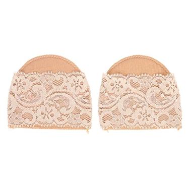 Imagem de Almofada Ainoli para antepé feminino, sapatos de salto alto, proteção para os pés, almofadas antiderrapantes para manga do antepé (Pele de renda nº 4)