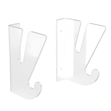 Imagem de Fabater Suporte de Parede Acrílico Durável para Armazenamento de Skate, Solução Com Gancho de Armazenamento, Solução que Economiza Espaço para Coleção de Skate (Transparente)