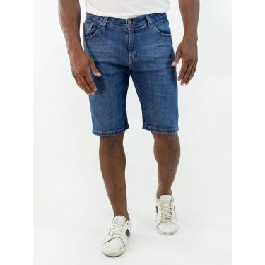 Imagem de Bermuda Masculina Jeans Slim Clássica Algodão Anticorpus-Masculino
