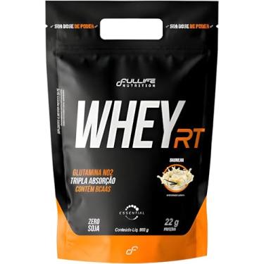 Imagem de Fullife Nutrition, Whey protein concentrado RT, 22g de proteína, Sabor Baunilha, Pouch, 900 gramas • 23 Doses