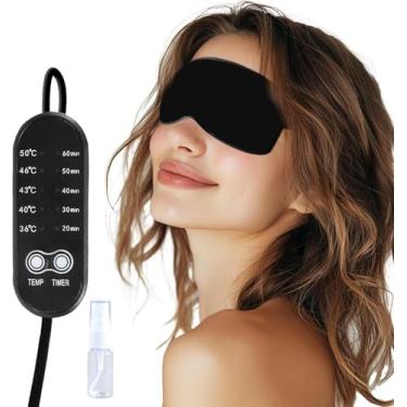 Imagem de Óculos de câmara de umidade para olhos secos, máscaras aquecidas para olhos secos, o controlador tem temperatura de 5 estágios e controle de tempo de 5 estágios, frasco de spray molha os olhos, vapor