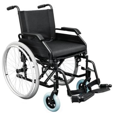 Imagem de Cadeira de Rodas Dobrável Resistente até 125 kg INMETRO Idoso Fratura Pós-Operatório (48)