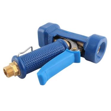 Imagem de Generic Cabeça de Spray de Limpeza de Cozinha de Alta Pressão para Limpeza de Pisos de Restaurantes de Hotéis, Feita de Cobre e Borracha, 6 Cm de Diâmetro, Cor Azul, Rosca Macho G1/2 pol., 1 Cabeça de Spray, 1 Conector de Rosca Macho, Pulverizador de água (Pistola de pulverização de reforço azul C)