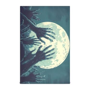 Imagem de Joisal Toalhas de cozinha Zombie Hands super absorventes conjunto de 6 toalhas de cozinha para pratos 71 x 45 cm com laço para pendurar