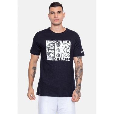 Imagem de Camiseta NBA Straight Up Brooklyn Nets Masculino-Masculino