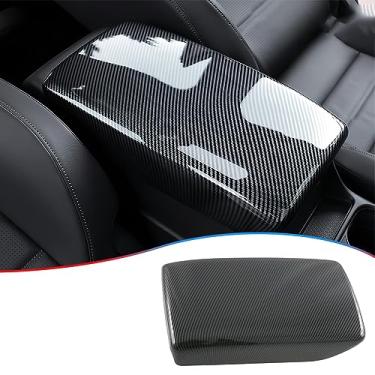 Imagem de MUXEE Capa de painel de caixa de apoio de braço para console central para Honda CRV CR-V 2023 2024 2025 2026 - Acessórios interiores esportivos de fibra de carbono ABS