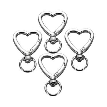 Imagem de Chaveiros De Metal Em Forma De Coração 5/10/20 Peças Acessórios De Har
